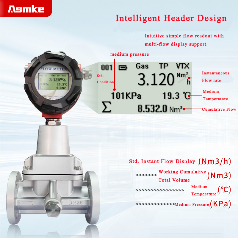 Asmake LUX / LUXZ Series Precession Vortex Flowmeter